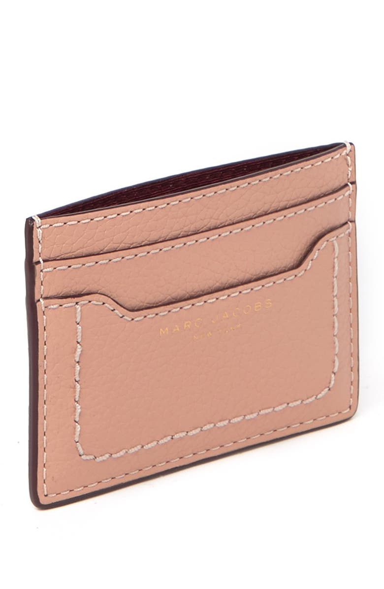 Marc Jacobs Empire City Leather Card Case, Alternate, color,