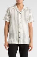 KARL LAGERFELD PARIS Stripe Camp Shirt