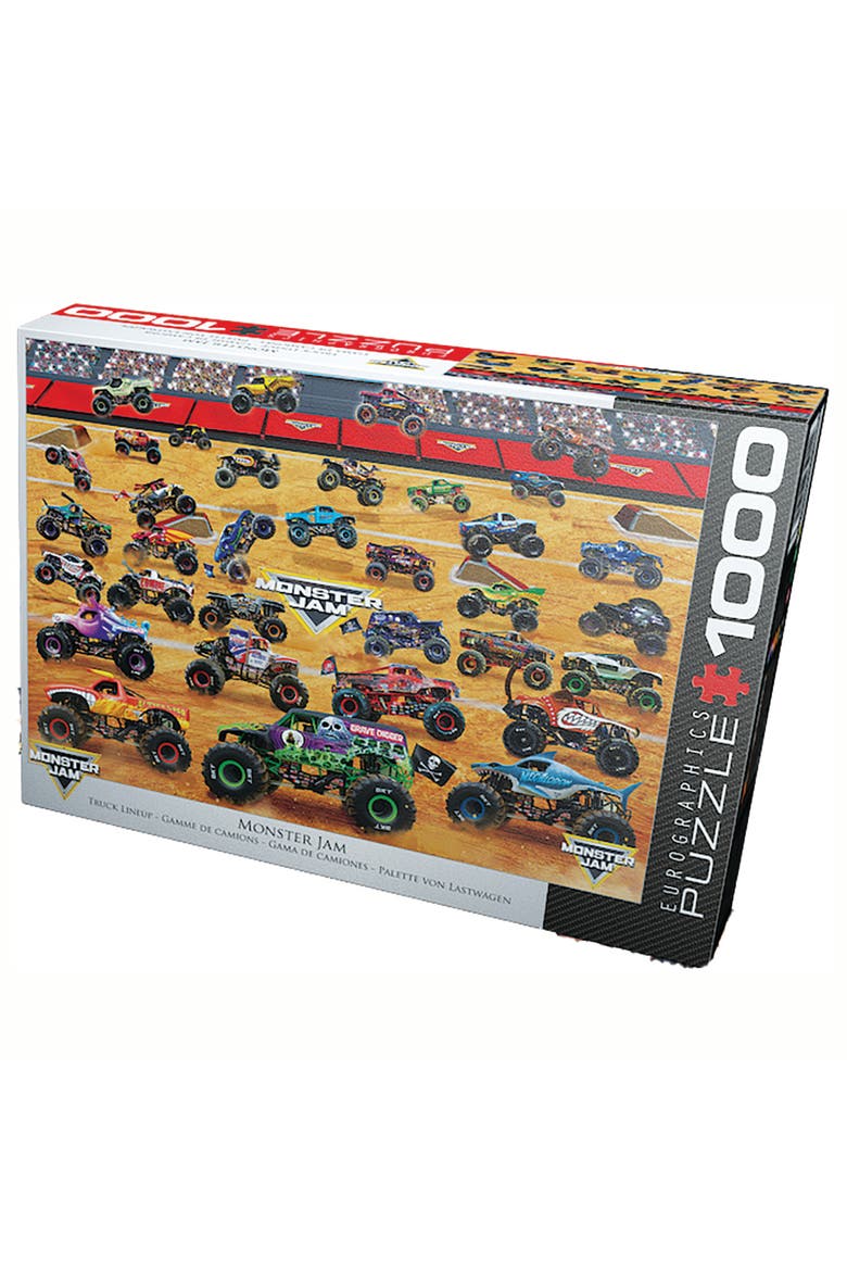 Monster Jam Truck Lineup 1000Piece Puzzle, Adult, Alternate, color, Multicolored