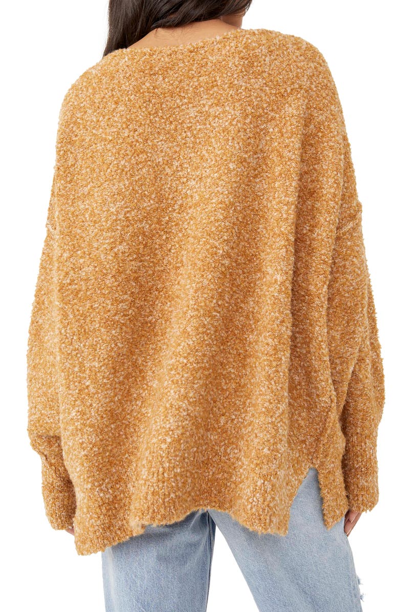 Free People Moira Oversize Ballet Neck Sweater, Alternate, color,