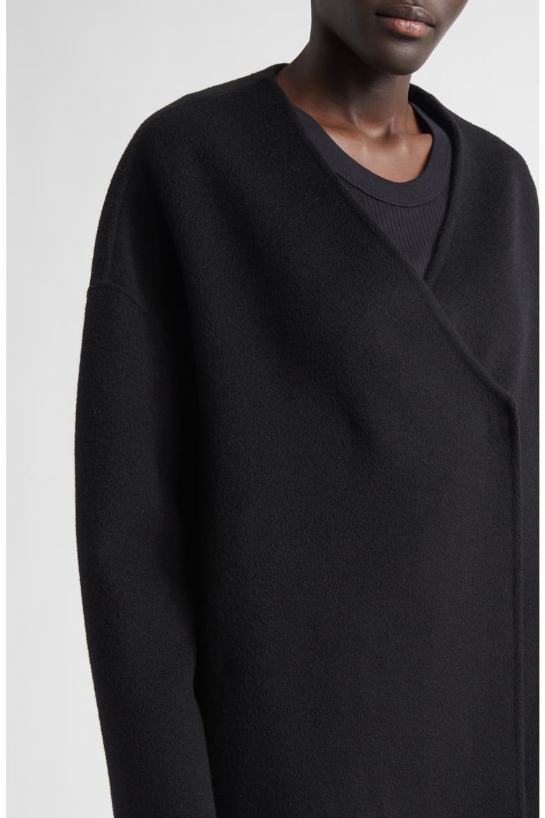 Maara Oval Wool & Cashmere Jacket, Alternate, color, BLACK