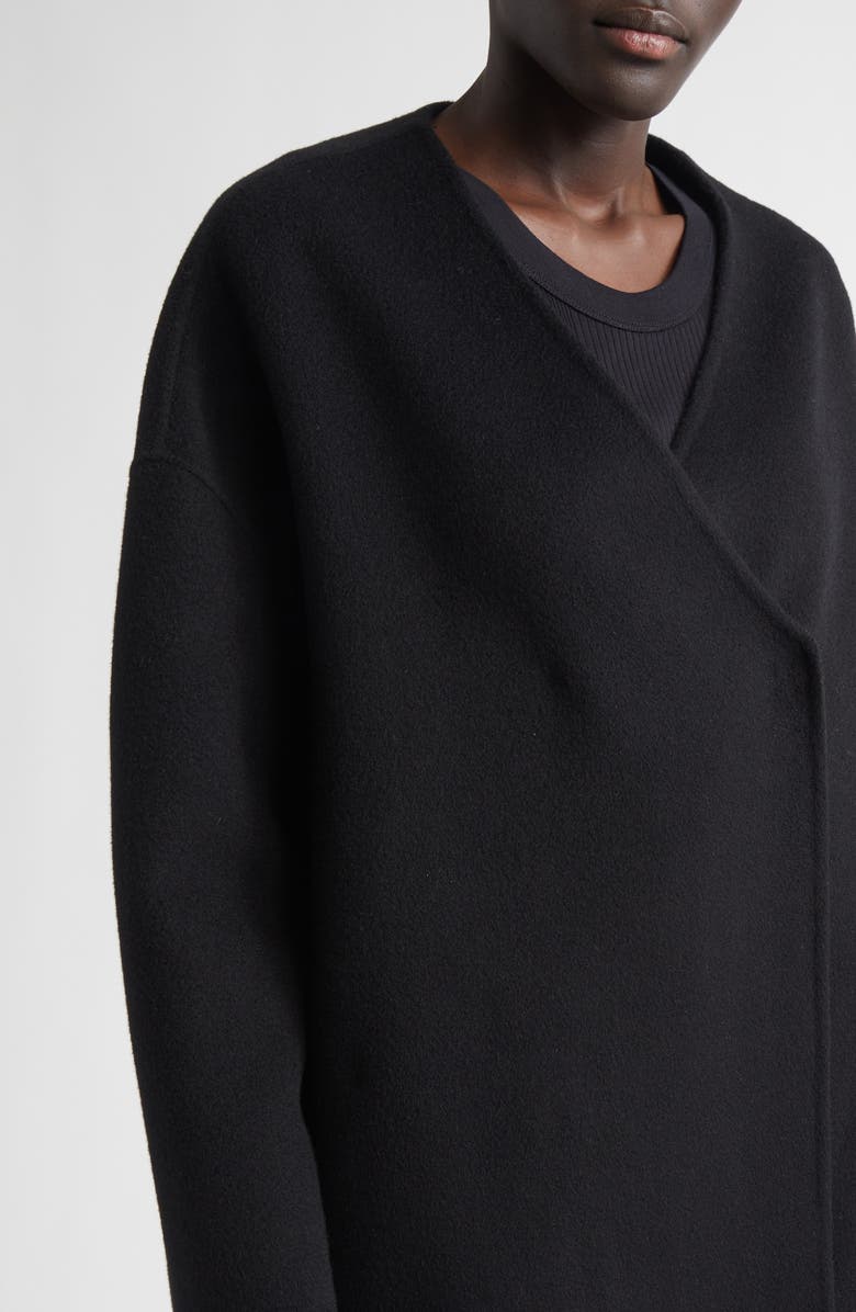 LOULOU DE SAISON Maara Oval Wool & Cashmere Jacket, Alternate, color, Black