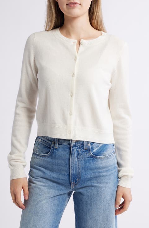 Eva Cashmere Crop Cardigan