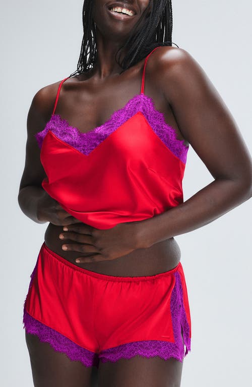 Savage X Fenty Fire Desire Lace Sleep Camisole In Timeless Red