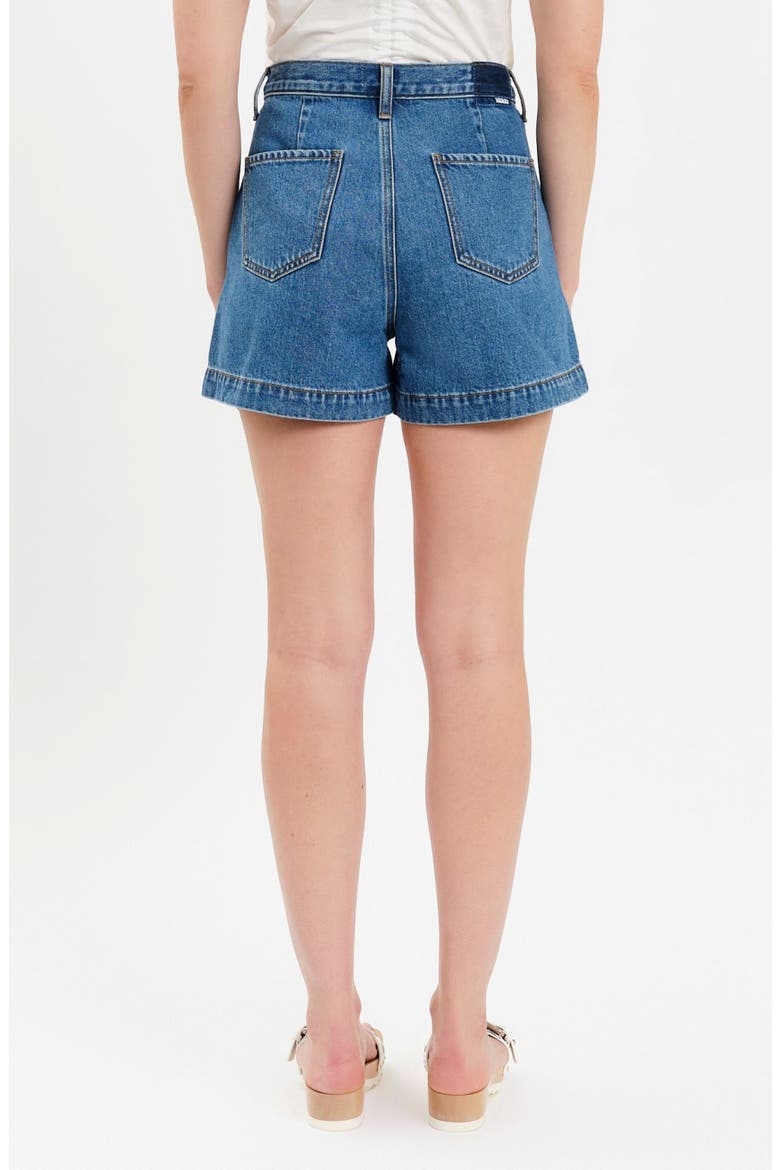 Coronado Pleated Denim Shorts, Alternate, color, MONTAGE