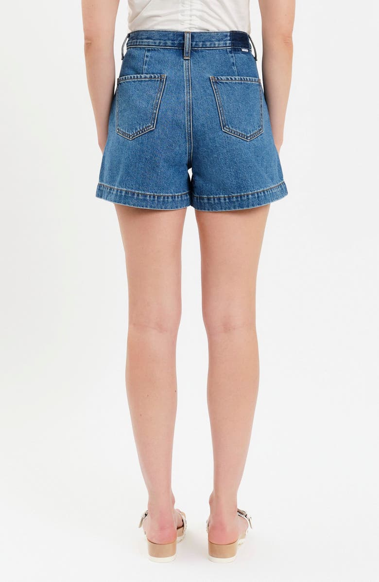 DAZE Coronado Pleated Denim Shorts, Alternate, color, Montage
