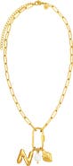 Petit Moments Carabiner Initial Necklace