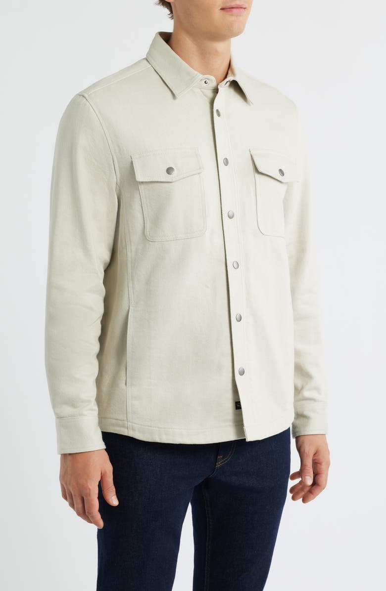 Rails Rhett Cotton Snap-Up Shirt, Alternate, color, Stone