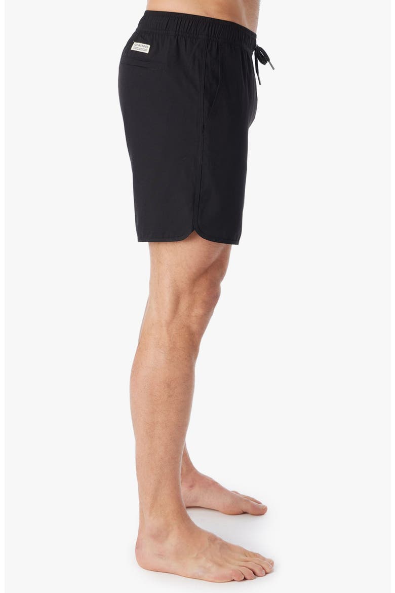 The Anchor Swim Trunks, Alternate, color, BLACK