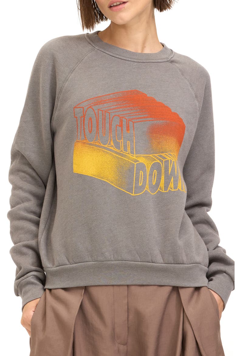 Touchdown Graphic Sweatshirt, Main, color, SLATE