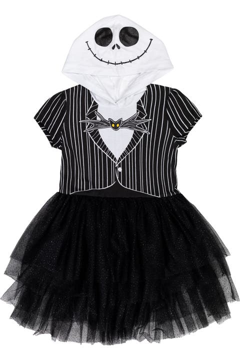 Nightmare Before Christmas Jack Skellington Hooded Tutu Dress