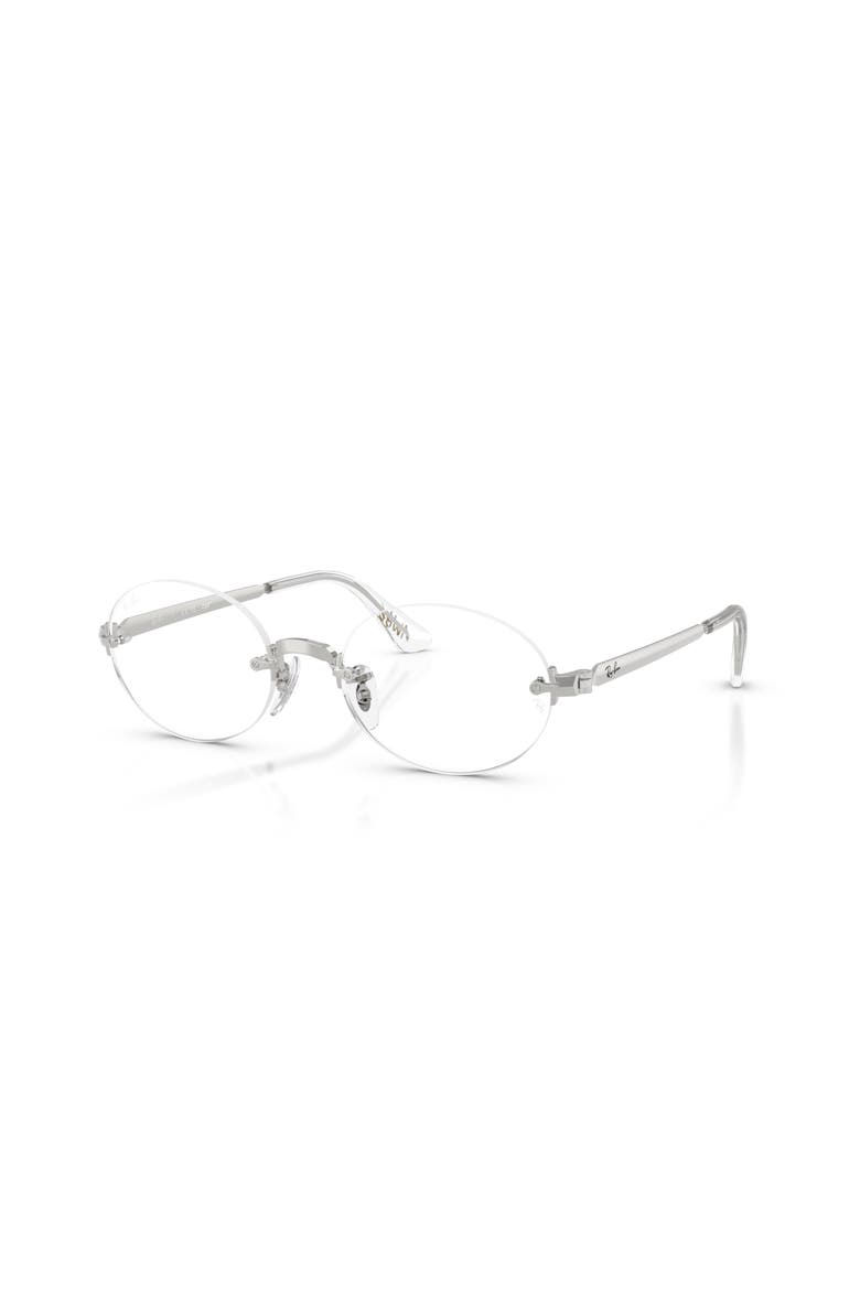 54mm Oval optical glasses, Main, color, Silver