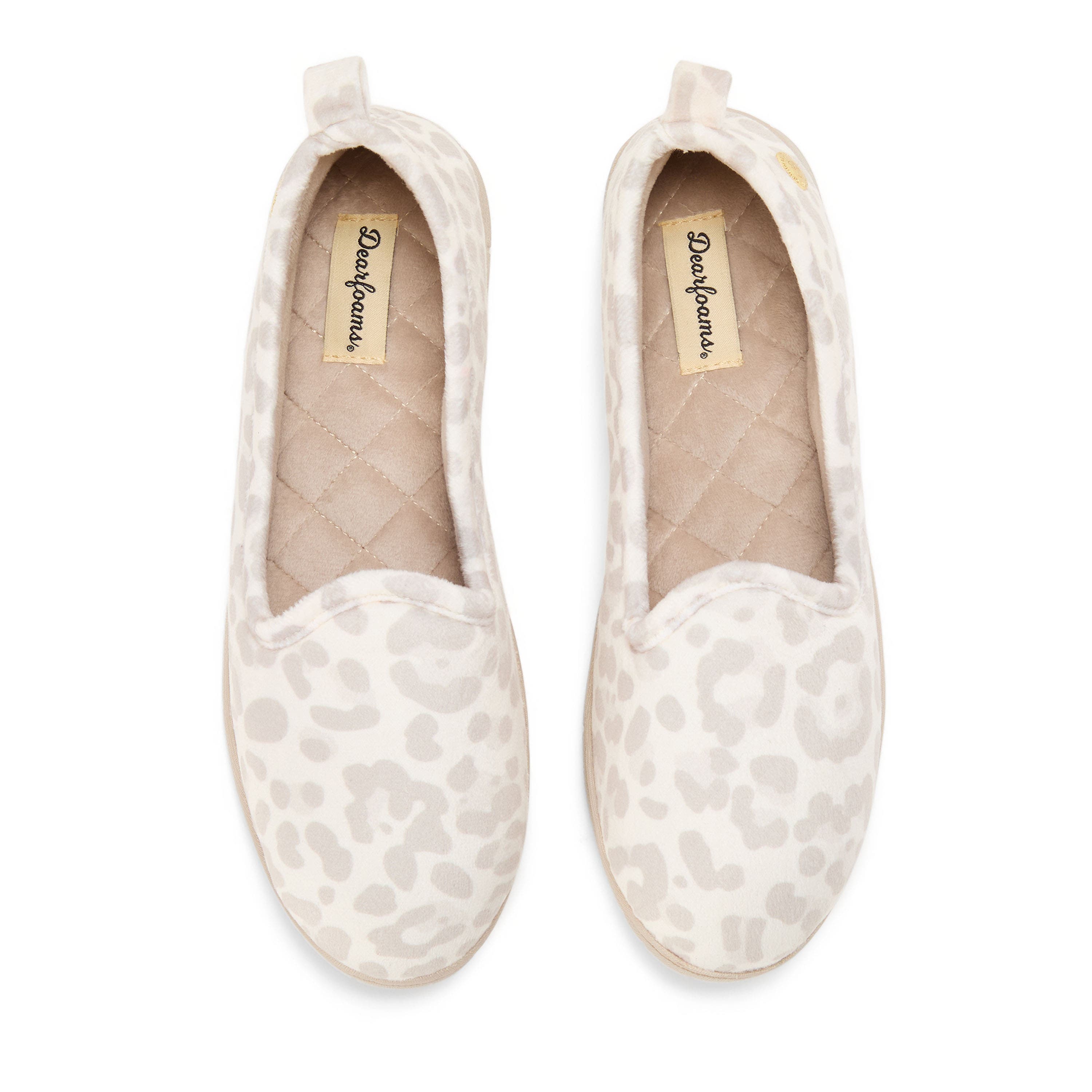 Rachel Velour Closed Back Slipper, Alternate, color, MUSLIN LEOPARD