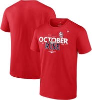 FANATICS Men's Fanatics Branded Red St. Louis Cardinals 2022 Postseason Locker Room T-Shirt