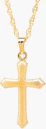 Mignonette 14k Gold Cross Necklace