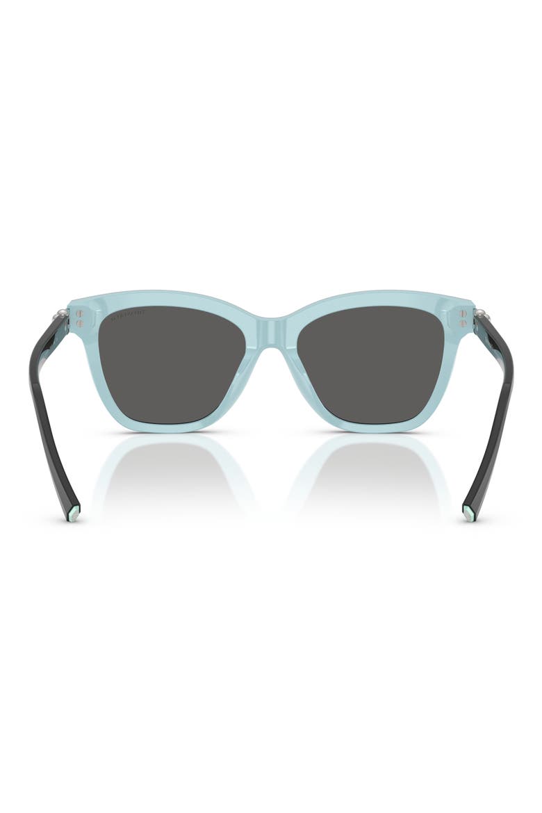 54mm Gradient Square Sunglasses, Alternate, color, BLACK ON TIFFANY BLUE / GREY