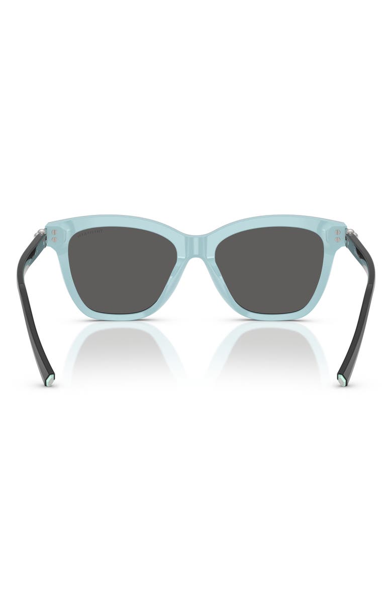 Tiffany & Co. 54mm Gradient Square Sunglasses, Alternate, color, Black On Tiffany Blue / Grey