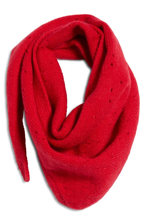 Free People Essential Triangle Scarf In Red