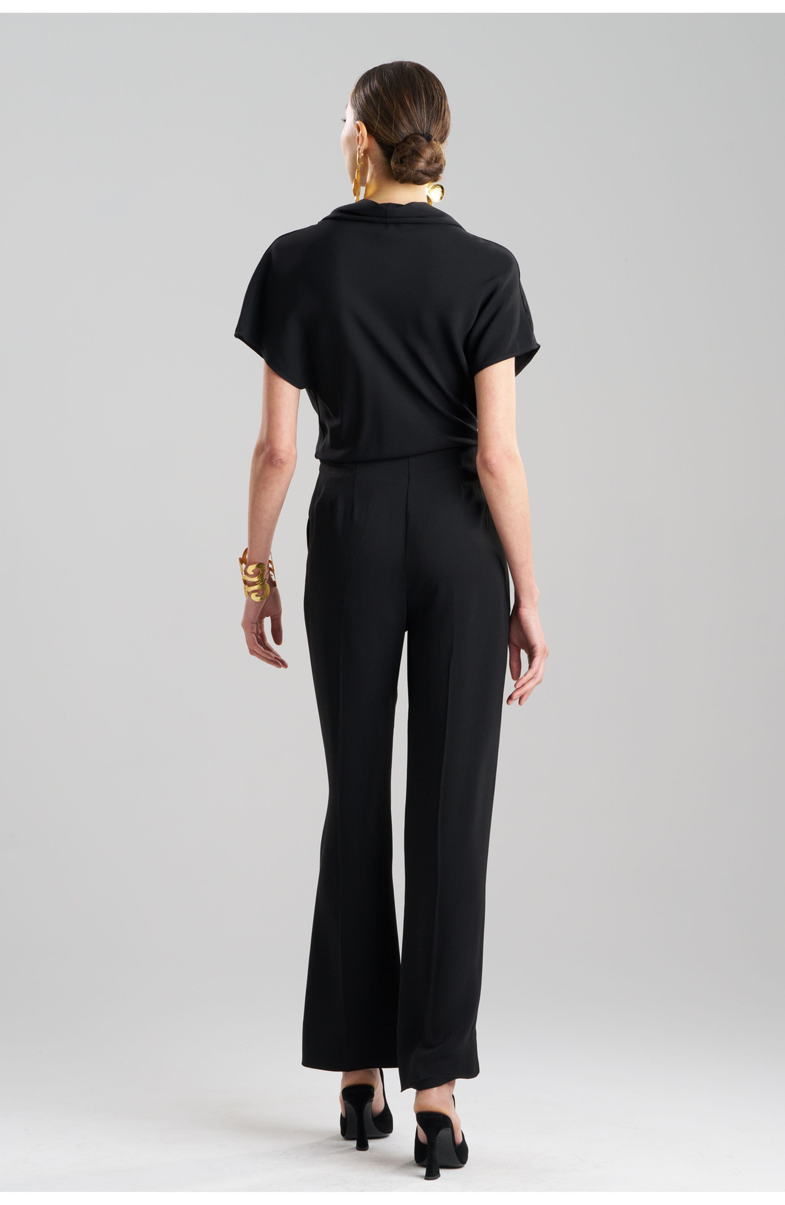 Stretch Crepe Side Zip Trouser - image 2