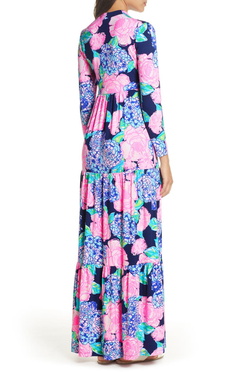 Lilly Pulitzer<sup>®</sup> Martinique Long Sleeve Maxi Dress, Alternate, color, 