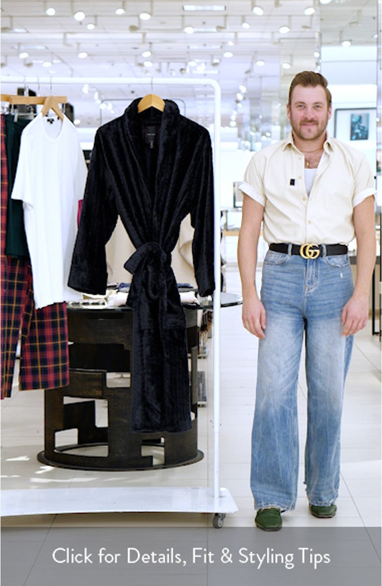 Mosaic Texture Fleece Robe, sales video thumbnail