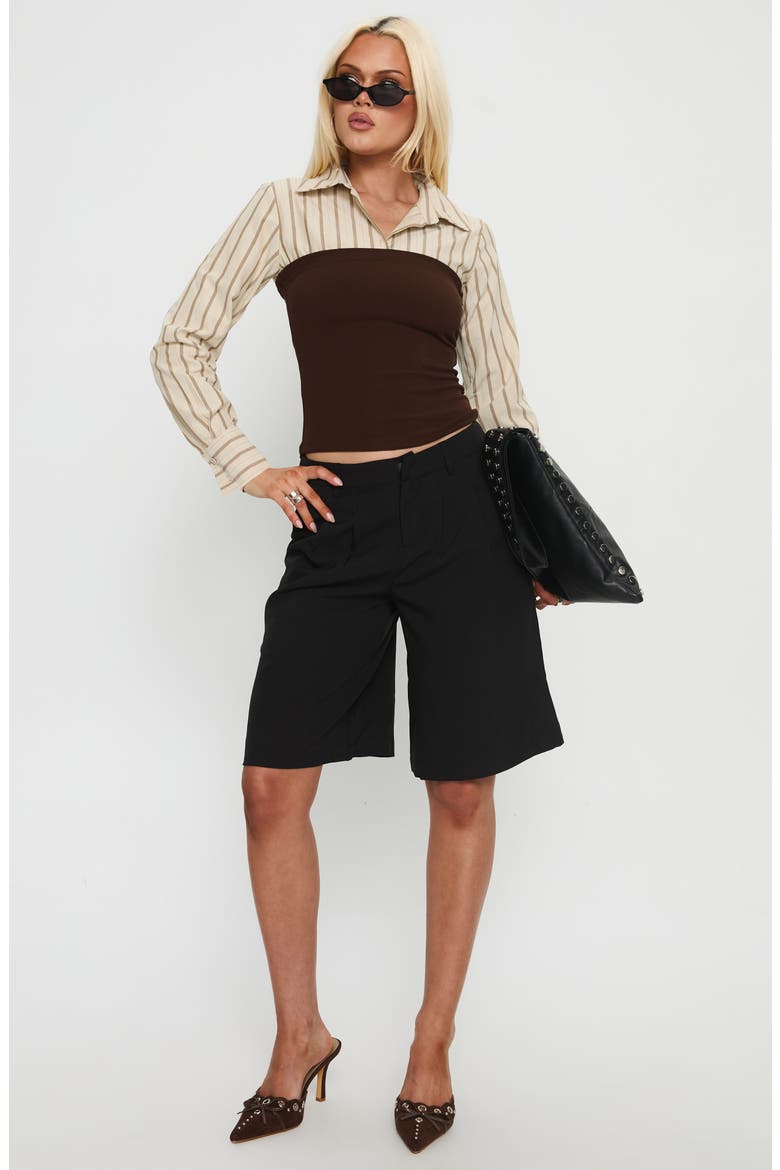 Dawnette Stripe Layered Shirt, Alternate, color, MULTI
