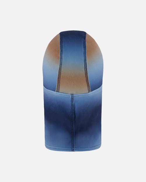 Deux Par Deux Brushed Jersey Balaclava In Blue