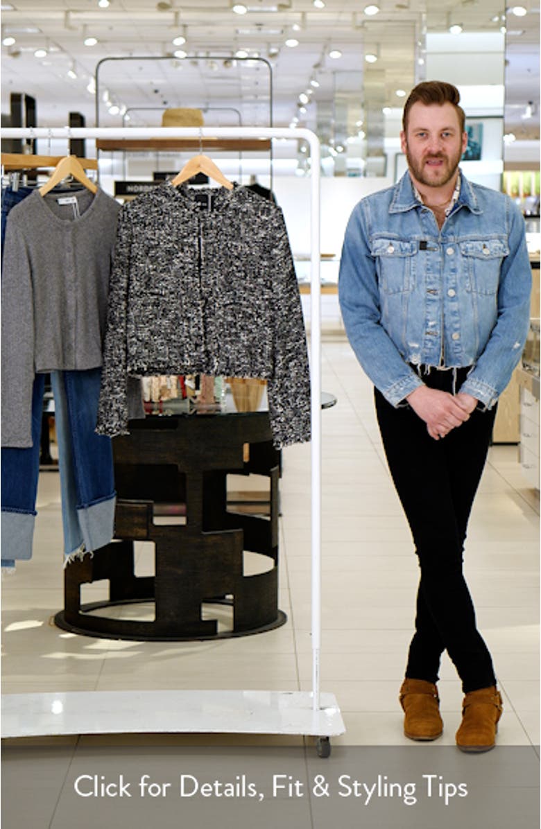 Fray Trim Tweed Jacket, sales video thumbnail