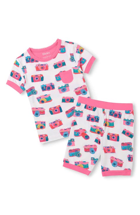 Kids' Sketchy Cameras Fitted Two-Piece Short Pajamas (Little Kid & Big Kid)