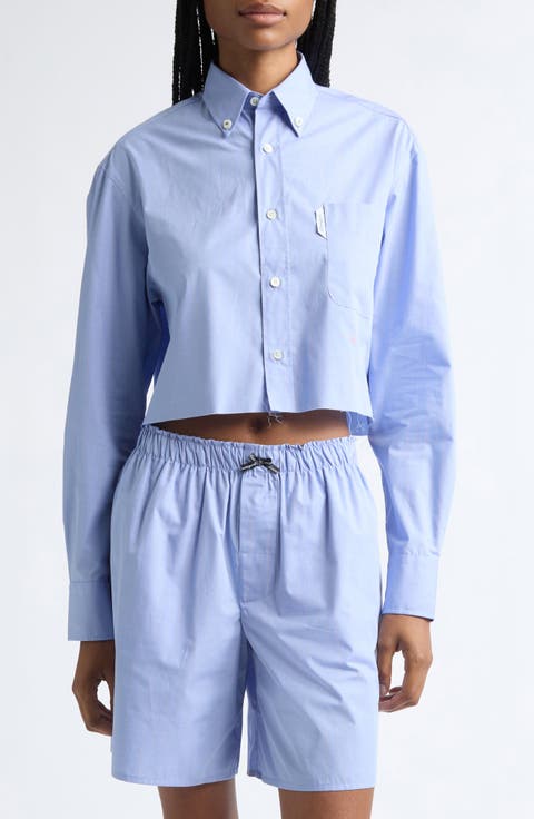 Cropped Oxford Shirt