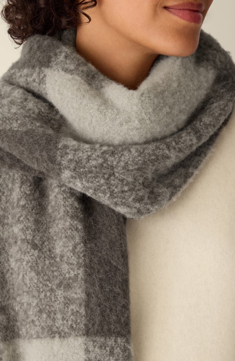 Eileen Fisher Alpaca & Virgin Wool Blend Scarf, Alternate, color, Rye