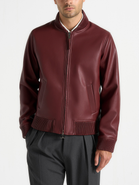 Manière De Voir Arman Faux Leather Bomber