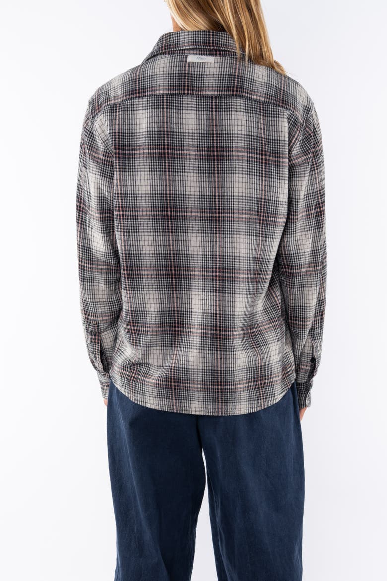 Gender Inclusive Summer Softy Plaid Shirt, Alternate, color, Black / Red