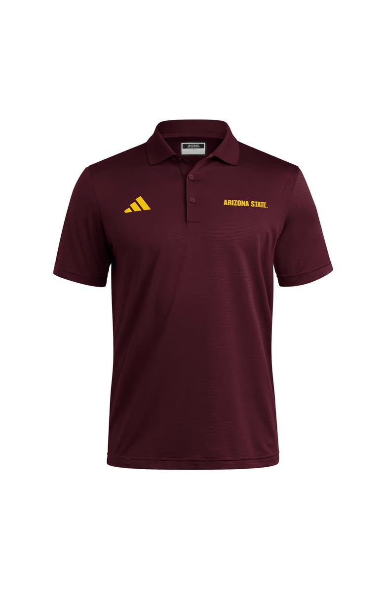 adidas Maroon Arizona State Sun Devils Ultimate 365 Ottoman Polo Shirt, Alternate, color, Maroon