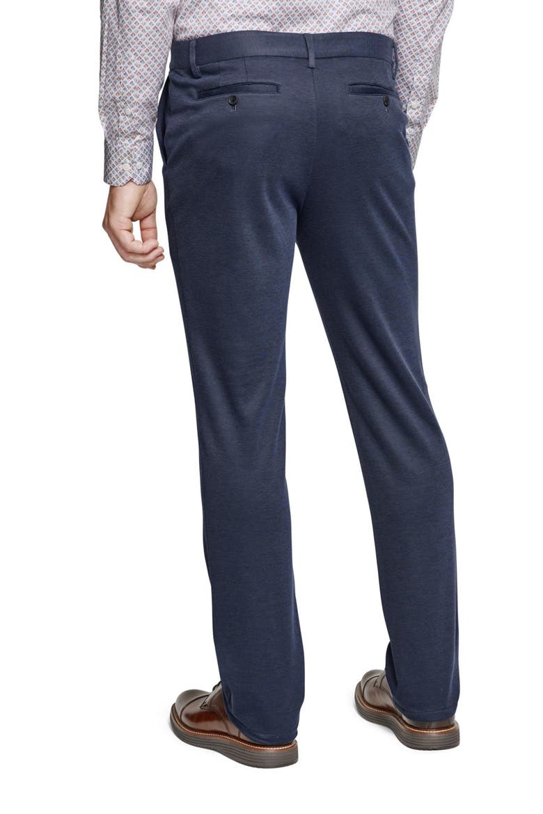 XC Flex® Pinnacle Flat Front Dress Pants, Alternate, color, NAVY BIRDSEYE