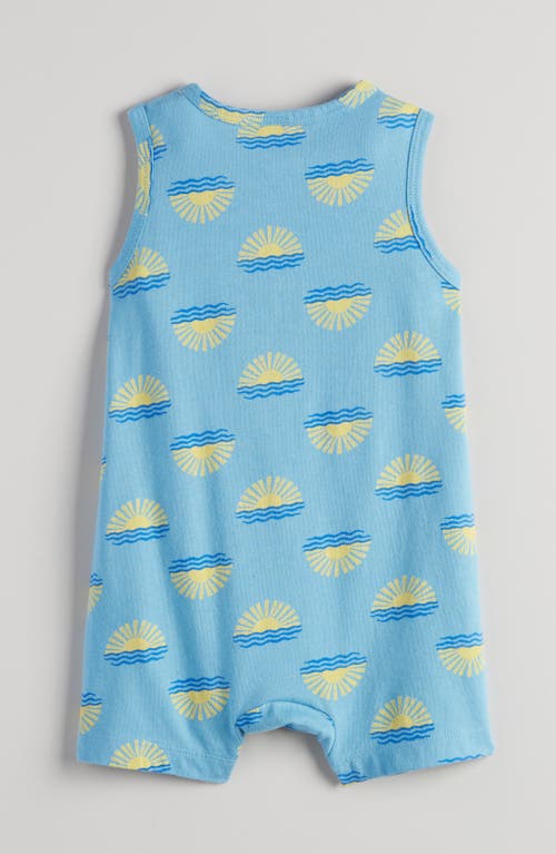 Tucker + Tate Sleeveless Cotton Romper In Blue