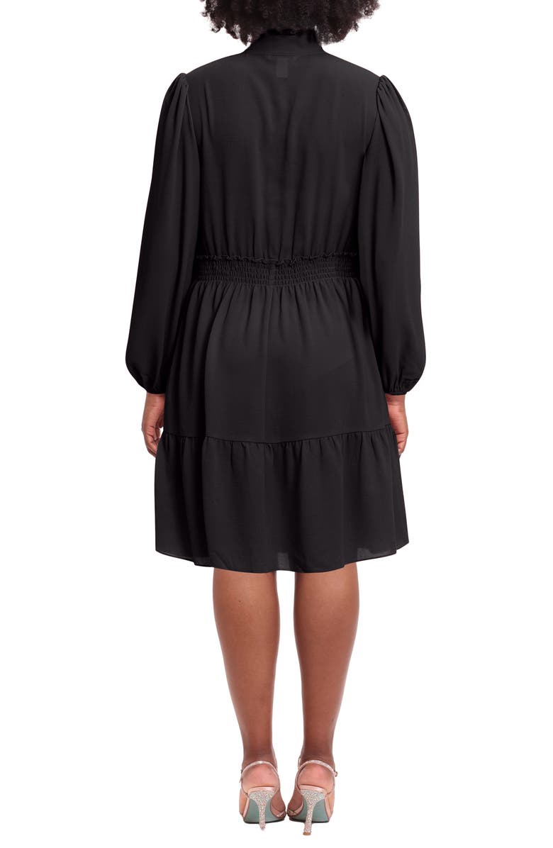 London Times Ruffle Long Sleeve Dress, Alternate, color, 