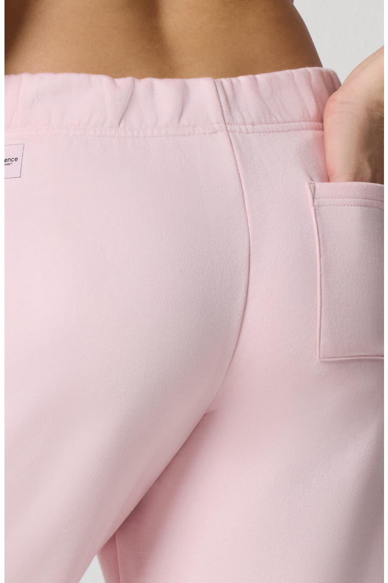 Crystal Bow Detail Joggers, Alternate, color, BALLET SLIPPER