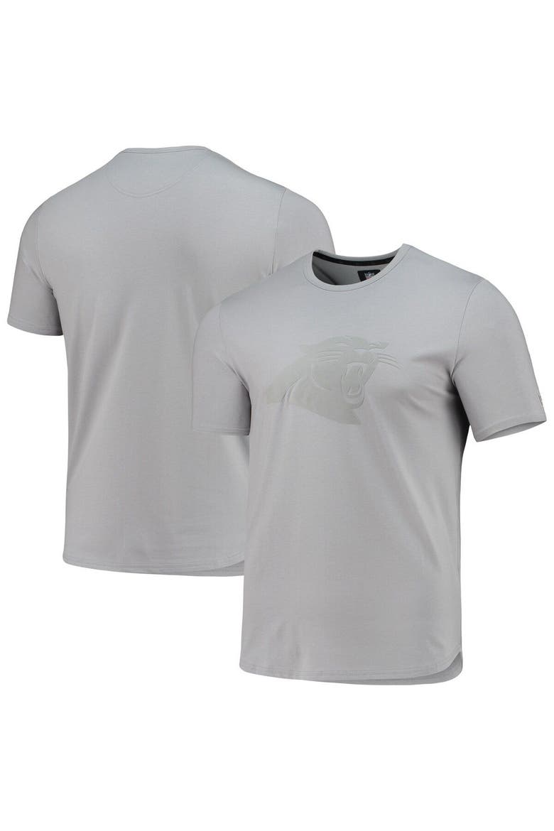 Men's 5th & Ocean by New Era Gray Carolina Panthers Stretch Tri-Blend T-Shirt, Main, color, Gray