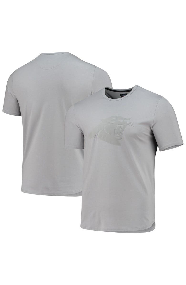 5TH AND OCEAN BY NEW ERA Men's 5th & Ocean by New Era Gray Carolina Panthers Stretch Tri-Blend T-Shirt, Main, color, 