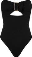 ViX Paula Hermanny Fir Sade Cutout Bandeau One-Piece Swimsuit