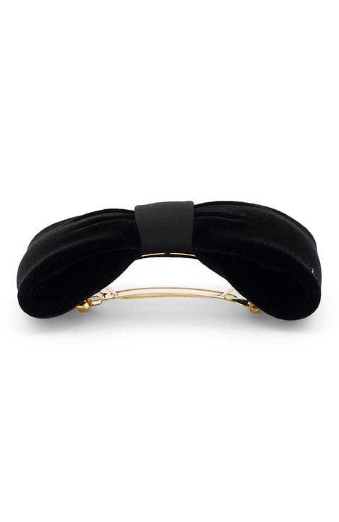 Josephine Velvet Bow Barette