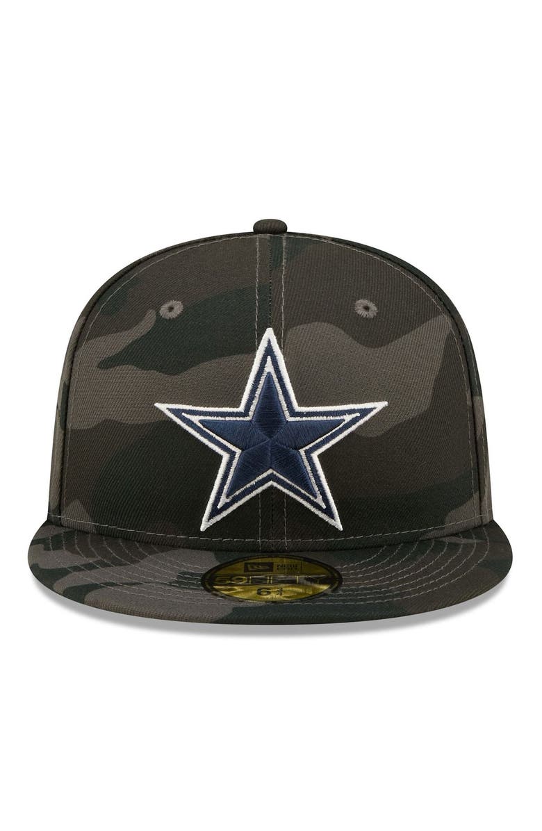 New Era Men's New Era Black Dallas Cowboys  Camo 59FIFTY Fitted Hat, Alternate, color, 