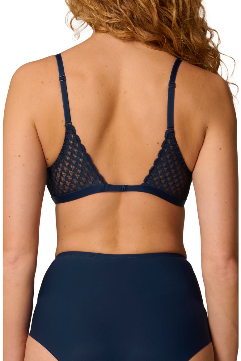 Subtile Triangle Wirefree Bra, Alternate, color, MIDNIGHT
