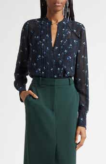 Rennon Floral Pleat Detail Top