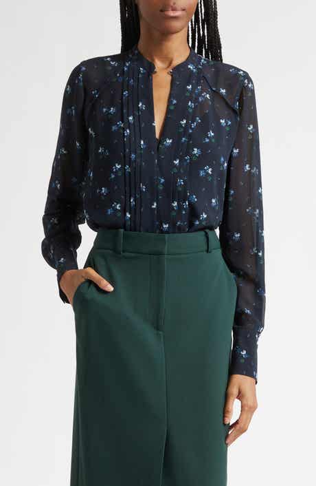 Rennon Floral Pleat Detail Top