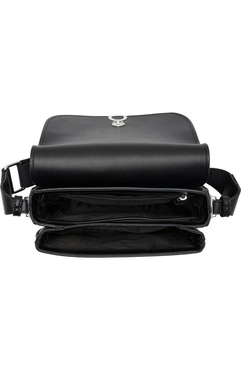 Calvin Klein Evee Crossbody Bag, Alternate, color, Black/ Silver
