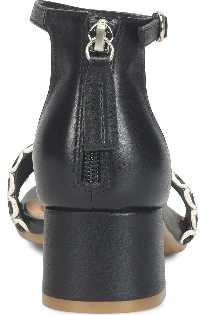 Söfft Lilah Ankle Strap Wedge Sandal, Alternate, color, Black