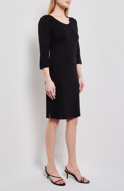 Scoop Neck Sheath Dress