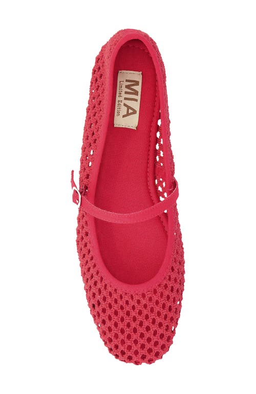 Mia Kora Mary Jane Flat In Red